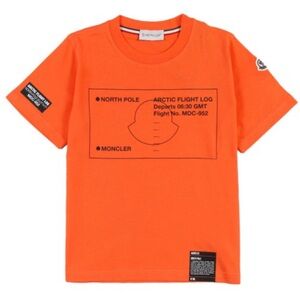 Moncler Kids Arctic Flight Orange Tee
